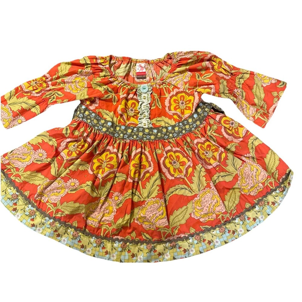 Matilda Jane Serendipity Floral Peasant Top Size 8